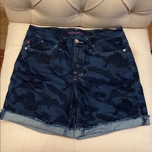 Rock & Republic Bumpershoot Sz 10 Shorts Blue Camo